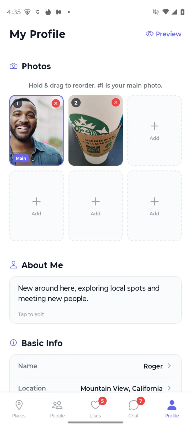 My Profile